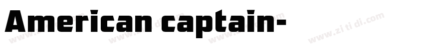 American captain字体转换